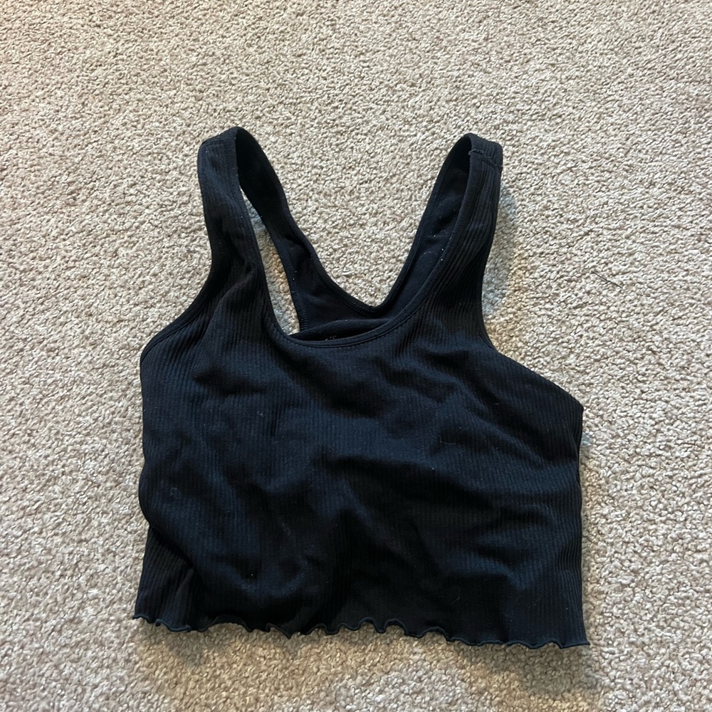 Black spiritual gangster bra top workout